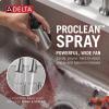 imageDelta Faucet Renaldi Bridge Kitchen Faucet with Pull Down Sprayer Matte Black 3Hole Kitchen Faucet Kitchen Sink Faucet Delta ProClean Kitchen Faucet Matte Black 2384LBLDSTLumicoat Arctic Stainless