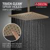 imageDelta Faucet SingleSpray Raincan Shower Head Gold Shower Head Rainfall Shower Head Square Shower Head Metal Shower Head 175 GPM Flow Rate Water Saving Shower Head Champagne Bronze 52159CZ