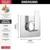 imageDelta Faucet Velum Gold 3Setting Diverter Trim Kit Diverter Valve Kit Gold Shower Diverter Champagne Bronze T11837CZ Valve Not IncludedChrome