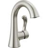 imageDELTA 15897LFBL Esato Bath Faucet Matte BlackSpotshield Brushed Nickel