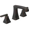 imageDELTA 3564BLMPUDST Two Handle Lavatory Metal PopUp Widespread Bathroom Faucet Matte BlackVenetian Bronze