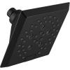 imageDelta Faucet 5Spray H2Okinetic Raincan Shower Head Black Showerhead Square Shower Head Delta Shower Head Water Saving Shower Head Matte Black 52664BL