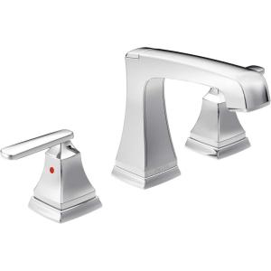 imageDELTA 3564BLMPUDST Two Handle Lavatory Metal PopUp Widespread Bathroom Faucet Matte BlackChrome