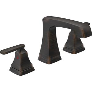 imageDELTA 3564BLMPUDST Two Handle Lavatory Metal PopUp Widespread Bathroom Faucet Matte BlackVenetian Bronze