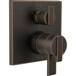 imageDelta Faucet Ara 17 Series 6Setting Integrated Diverter Valve Trim Kit Gold Diverter Valve Trim Kit Shower Trim Kit Champagne Bronze T27967CZ Valve Not IncludedVenetian Bronze
