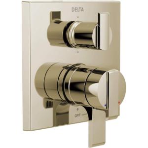 imageDelta Faucet Ara 17 Series 6Setting Integrated Diverter Valve Trim Kit Gold Diverter Valve Trim Kit Shower Trim Kit Champagne Bronze T27967CZ Valve Not IncludedPolished Nickel