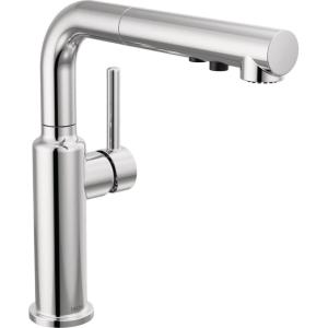 imageDelta Faucet Daneri PullOut Kitchen Faucet Black Kitchen Faucets with PullOut Sprayer Kitchen Sink Faucet Faucet for Kitchen Sink with Magnetic Docking Matte Black 16879BLDSTChrome