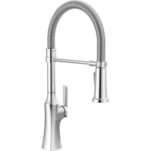 imageDelta Faucet Ermelo Pro Commercial Style Kitchen Faucet Kitchen Faucets with Pull Down Sprayer Brushed Nickel Kitchen Sink Faucet Faucet for Kitchen Sink with Magnetic Dock Stainless 18887SSDSTChrome