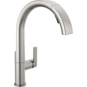 imageDelta Faucet Keele Kitchen Faucet with Pull Down Sprayer Champagne Gold Kitchen Sink Faucet Modern Kitchen Faucet Kitchen Faucet Sprayer Single Hole Kitchen Faucet Champagne Bronze 19824LFCZSpotshield Stainless