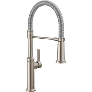 imageDelta Faucet Rhett Pro Commercial Style Kitchen Faucet Kitchen Faucets with Pull Down Sprayer Brushed Nickel Kitchen Sink Faucet Faucet for Kitchen Sink with Magnetic Dock Stainless 18887SSDSTStainless