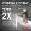 imageDELTA 567LFPP Ara Bathroom Faucet 12 GPM Water Flow ChromeStainless