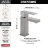 imageDELTA 567LFPP Ara Bathroom Faucet 12 GPM Water Flow ChromeStainless