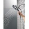 imageDelta Faucet 5Spray In2ition Dual Shower Head with HandHeld Spray H2Okinetic Chrome Shower Head with Hose Showerheads Handheld Shower Heads Magnetic Docking Chrome 5848025PK