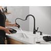 imageDelta Faucet Boyd Kitchen Faucet with Soap Dispenser Kitchen Faucets with Pull Down Sprayer Black Kitchen Sink Faucet with Magnetic Docking Spray Head Matte Black 19893ZBLSDDSTMatte Black