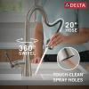 imageDelta Faucet Boyd Kitchen Faucet with Soap Dispenser Kitchen Faucets with Pull Down Sprayer Black Kitchen Sink Faucet with Magnetic Docking Spray Head Matte Black 19893ZBLSDDSTSpotshield Stainless