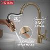 imageDelta Faucet Boyd Kitchen Faucet with Soap Dispenser Kitchen Faucets with Pull Down Sprayer Black Kitchen Sink Faucet with Magnetic Docking Spray Head Matte Black 19893ZBLSDDSTChampagne Bronze