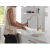 imageDelta Faucet Boyd Kitchen Faucet with Soap Dispenser Kitchen Faucets with Pull Down Sprayer Black Kitchen Sink Faucet with Magnetic Docking Spray Head Matte Black 19893ZBLSDDSTChampagne Bronze