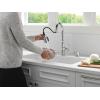 imageDelta Faucet Capertee Black Kitchen Faucet with Soap Dispenser Kitchen Faucets with Pull Down Sprayer Kitchen Sink Faucet with Magnetic Docking Spray Head Matte Black 19877ZBLSDDSTChrome
