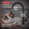 imageDelta Faucet Essa Kitchen Faucet with Pull Down Sprayer Kitchen Sink Faucet Brushed Nickel Magnetic Docking Spray Head Delta Kitchen Faucet Pull Down Arctic Stainless 9113ARDSTVenetian Bronze