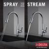 imageDelta Faucet Essa Kitchen Faucet with Pull Down Sprayer Kitchen Sink Faucet Brushed Nickel Magnetic Docking Spray Head Delta Kitchen Faucet Pull Down Arctic Stainless 9113ARDSTArctic Stainless