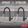 imageDelta Faucet Essa Kitchen Faucet with Pull Down Sprayer Kitchen Sink Faucet Brushed Nickel Magnetic Docking Spray Head Delta Kitchen Faucet Pull Down Arctic Stainless 9113ARDSTVenetian Bronze