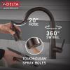 imageDelta Faucet Essa Kitchen Faucet with Pull Down Sprayer Kitchen Sink Faucet Brushed Nickel Magnetic Docking Spray Head Delta Kitchen Faucet Pull Down Arctic Stainless 9113ARDSTMatte Black