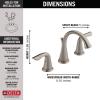 imageDelta Faucet Lahara Widespread Bathroom Faucet 3 Hole Gold Bathroom Faucet Diamond Seal Technology Metal Drain Assembly Champagne Bronze 3538CZMPUDST 500 x 1600 x 500 inchesStainless