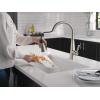 imageDelta Faucet Lenta Brushed Nickel Kitchen Faucet Kitchen Faucets with Pull Down Sprayer Kitchen Sink Faucet Faucet for Kitchen Sink Magnetic Docking Spray Head SpotShield Stainless 19802ZSPDSTSpotshield Stainless