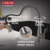 imageDelta Faucet Lenta Brushed Nickel Kitchen Faucet Kitchen Faucets with Pull Down Sprayer Kitchen Sink Faucet Faucet for Kitchen Sink Magnetic Docking Spray Head SpotShield Stainless 19802ZSPDSTSpotshield Stainless