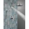 imageDelta Faucet Modern Raincan 2Setting Round Shower System Including Rain Shower Head and Handheld Spray Gold Rainfall Shower System Gold Shower Valve and Trim Kit Champagne Bronze 342702CZChrome