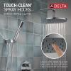 imageDelta Faucet Modern Raincan 2Setting Round Shower System Including Rain Shower Head and Handheld Spray Gold Rainfall Shower System Gold Shower Valve and Trim Kit Champagne Bronze 342702CZChrome