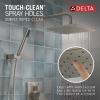imageDelta Faucet Modern Raincan 2Setting Square Shower System Including Rain Shower Head and Handheld Spray Gold Rainfall Shower System Gold Shower Valve and Trim Kit Champagne Bronze 342701CZStainless