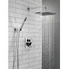 imageDelta Faucet Modern Raincan 2Setting Square Shower System Including Rain Shower Head and Handheld Spray Gold Rainfall Shower System Gold Shower Valve and Trim Kit Champagne Bronze 342701CZChampagne Bronze