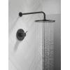 imageDelta Faucet Modern Raincan Round SingleFunction Shower Valve Trim Kit Black Shower Faucet Set Rainfall Shower Head Black Delta Shower Trim Kit Matte Black T14269BLPP Valve Not Included