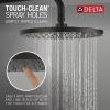 imageDelta Faucet Modern Raincan Round SingleFunction Shower Valve Trim Kit Black Shower Faucet Set Rainfall Shower Head Black Delta Shower Trim Kit Matte Black T14269BLPP Valve Not Included