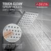 imageDelta Faucet Modern Raincan Square SingleFunction Shower Valve Trim Kit Black Shower Faucet Set Rainfall Shower Head Black Delta Shower Trim Kit Matte Black T14268BLPP Valve Not IncludedChrome