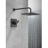 imageDelta Faucet Modern Raincan Square SingleFunction Shower Valve Trim Kit Black Shower Faucet Set Rainfall Shower Head Black Delta Shower Trim Kit Matte Black T14268BLPP Valve Not IncludedMatte Black