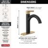 imageDelta Faucet Nicoli Gold Bathroom Faucet Single Hole Bathroom Faucet Single Handle Bathroom Faucet Champagne Bronze 15749LFCZMatte Black  Champagne Bronze