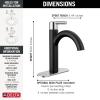 imageDelta Faucet Nicoli Gold Bathroom Faucet Single Hole Bathroom Faucet Single Handle Bathroom Faucet Champagne Bronze 15749LFCZMatte Black  Chrome