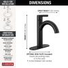 imageDelta Faucet Nicoli Gold Bathroom Faucet Single Hole Bathroom Faucet Single Handle Bathroom Faucet Champagne Bronze 15749LFCZMatte Black