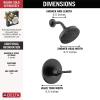imageDelta Faucet Saylor 14 Series Black Shower Valve Trim Kit Delta Shower System Shower Faucet Set Black Shower Fixture Shower Head and Handle Set Matte Black T14235BL Valve Not IncludedMatte Black