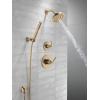 imageDelta Faucet Saylor 14 Series Black Shower Valve Trim Kit Delta Shower System Shower Faucet Set Black Shower Fixture Shower Head and Handle Set Matte Black T14235BL Valve Not IncludedChampagne Bronze