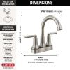imageDelta Faucet Saylor Gold Bathroom Faucet Bathroom Sink Faucet Centerset Bathroom Faucet for Bathroom Sink Diamond Seal Technology Metal Drain Assembly Champagne Bronze 2535CZMPUDSTStainless