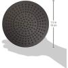 imageDelta Faucet SingleSpray Raincan Shower Head Black Shower Head Rainfall Shower Head Round Shower Head Metal Shower Head 25 GPM Flow Rate Matte Black 52158BL25