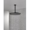 imageDelta Faucet SingleSpray Raincan Shower Head Black Shower Head Rainfall Shower Head Round Shower Head Metal Shower Head 25 GPM Flow Rate Matte Black 52158BL25