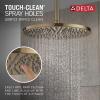 imageDelta Faucet SingleSpray Raincan Shower Head Gold Shower Head Rainfall Shower Head Round Shower Head Metal Shower Head 25 GPM Flow Rate Champagne Bronze 52158CZ25Champagne Bronze