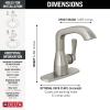 imageDelta Faucet Stryke Single Hole Bathroom Faucet Gold Single Handle Bathroom Faucet Bathroom Sink Faucet Delta Gold Bathroom Faucet Lumicoat Champagne Bronze 576CZPRLPUDSTLumicoat Stainless