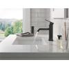 imageDelta Faucet Velum Single Hole Bathroom Faucet Black Bathroom Sink Faucet Single Handle Bathroom Faucet Bath Faucet PopUp Drain Assembly Matte Black 537BLMPUDSTMatte Black