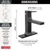 imageDelta Faucet Velum Single Hole Bathroom Faucet Black Bathroom Sink Faucet Single Handle Bathroom Faucet Bath Faucet PopUp Drain Assembly Matte Black 537BLMPUDSTMatte Black