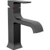 imageDelta Faucet Velum Single Hole Bathroom Faucet Black Bathroom Sink Faucet Single Handle Bathroom Faucet Bath Faucet PopUp Drain Assembly Matte Black 537BLMPUDSTMatte Black